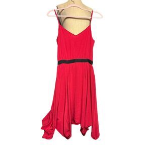 Derek Lam for Barneys New York Red Cocktail Silk Strapless Dress Size 0